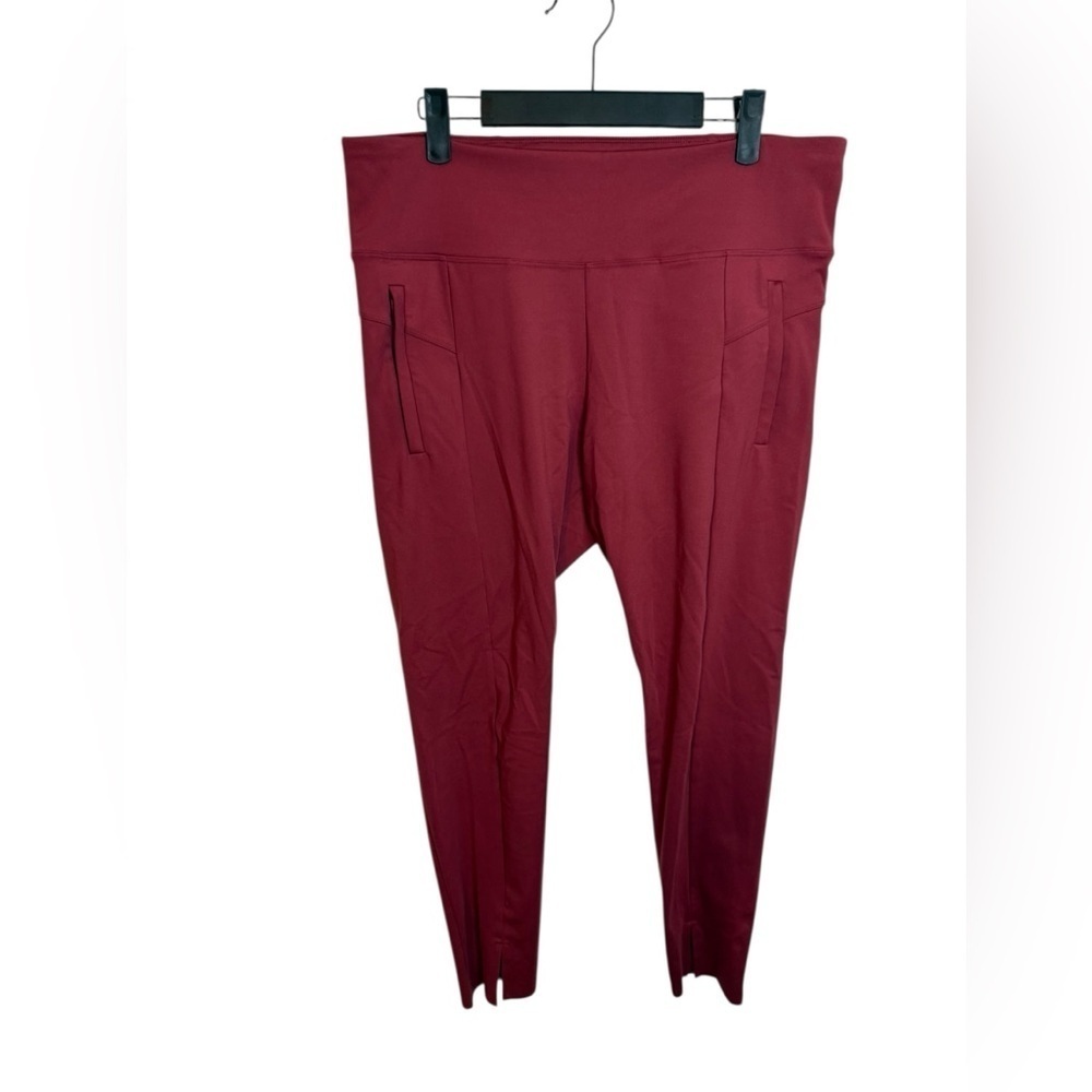 Gap Fit Burgundy Full Length City Ankle Leggings